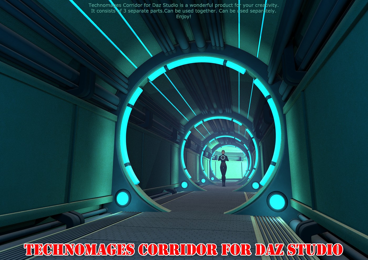 Technomages Corridor for Daz Studio by N/A