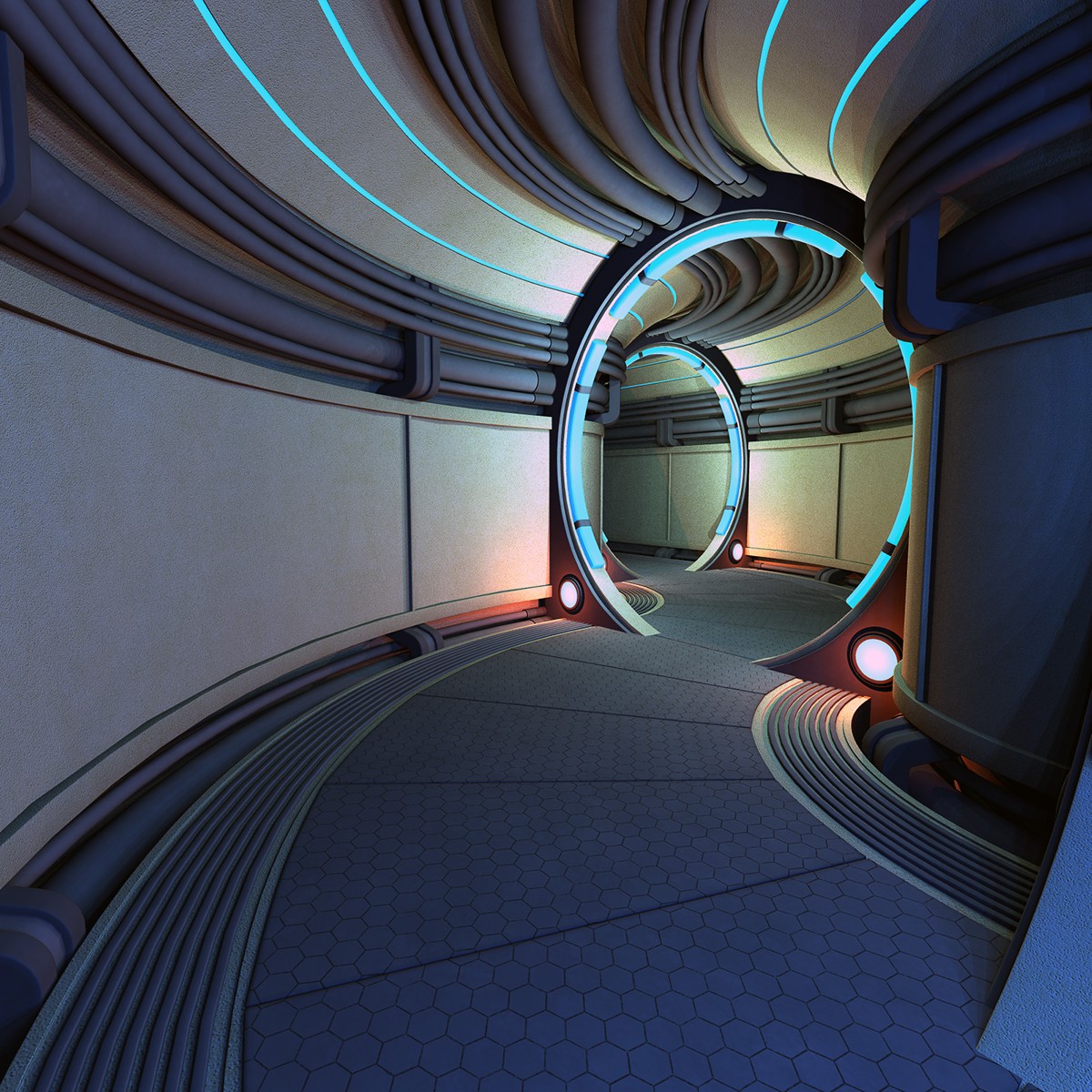 Technomages Corridor for Daz Studio by N/A