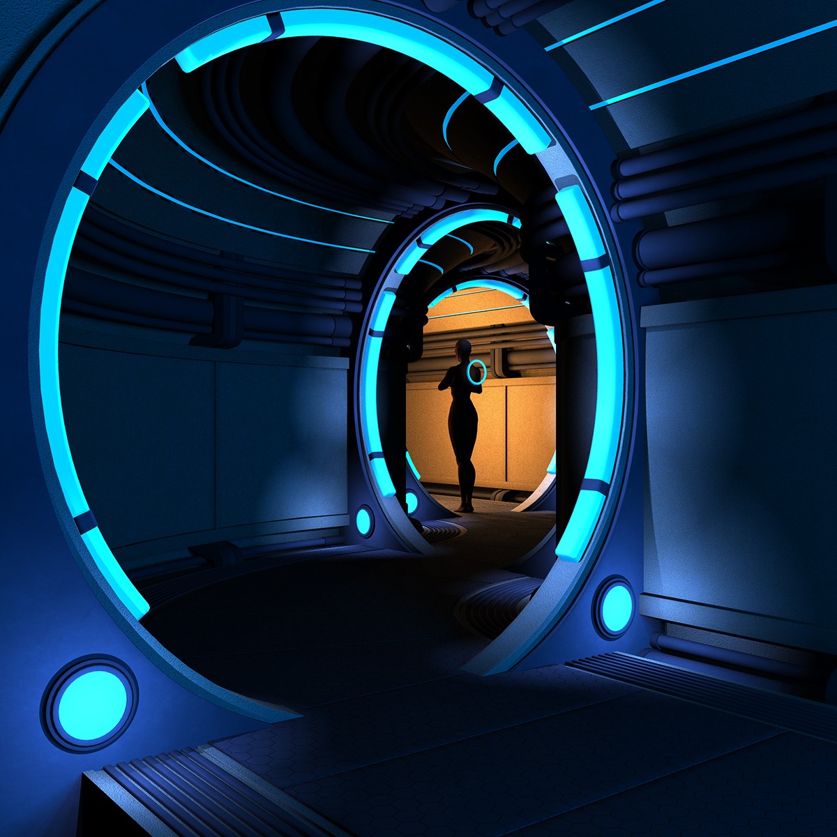 Technomages Corridor for Daz Studio by N/A