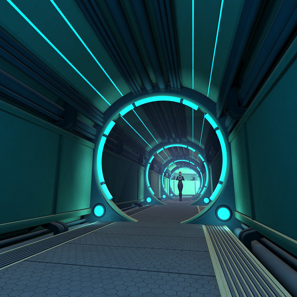 Technomages Corridor for Daz Studio by N/A
