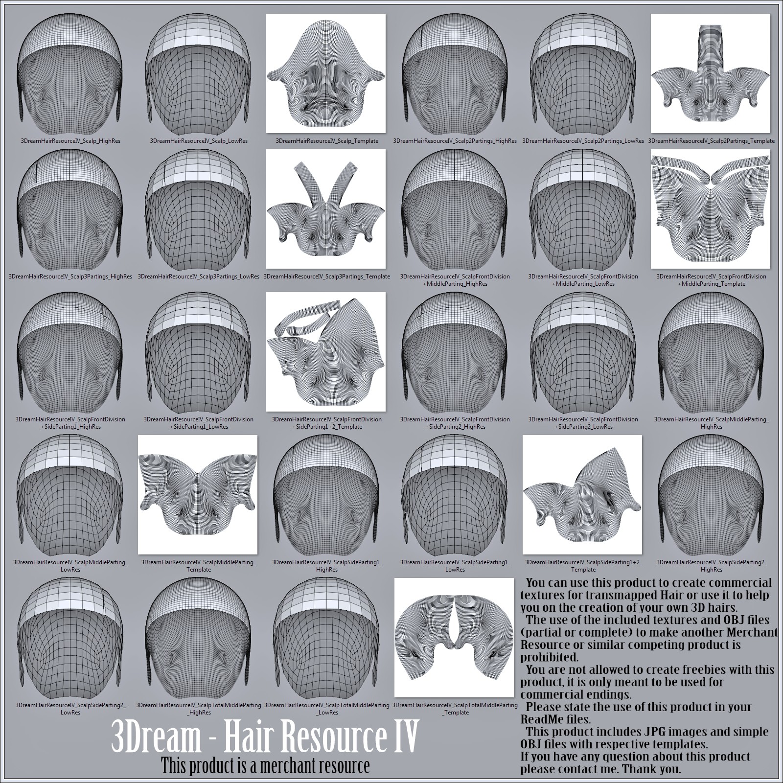 3Dream - Hair Resource IV by N/A
