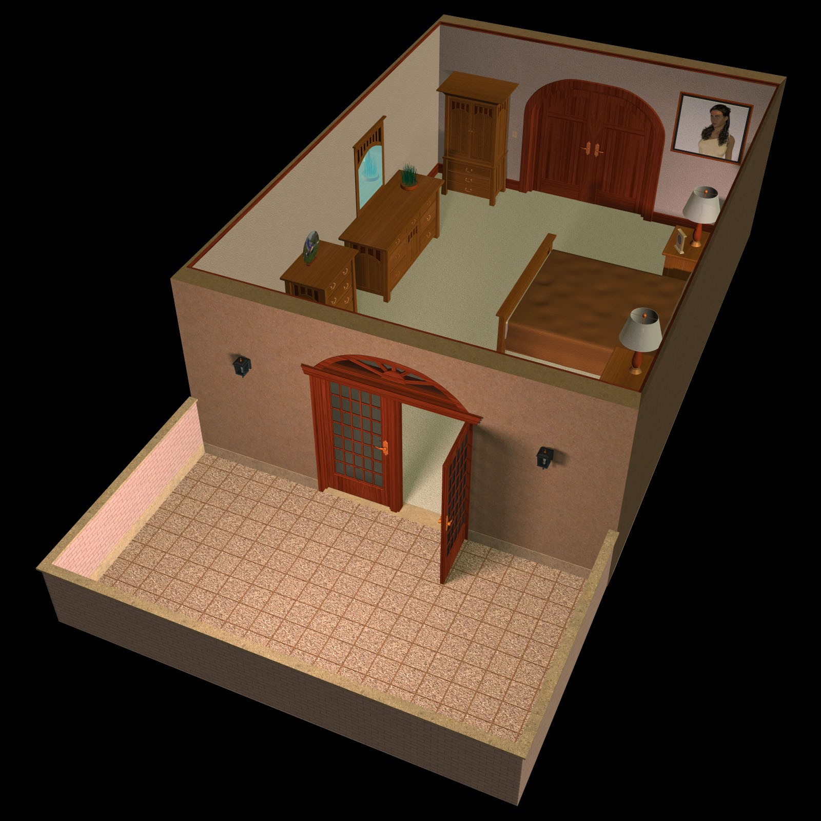 Mission-Style Bedroom Set by N/A