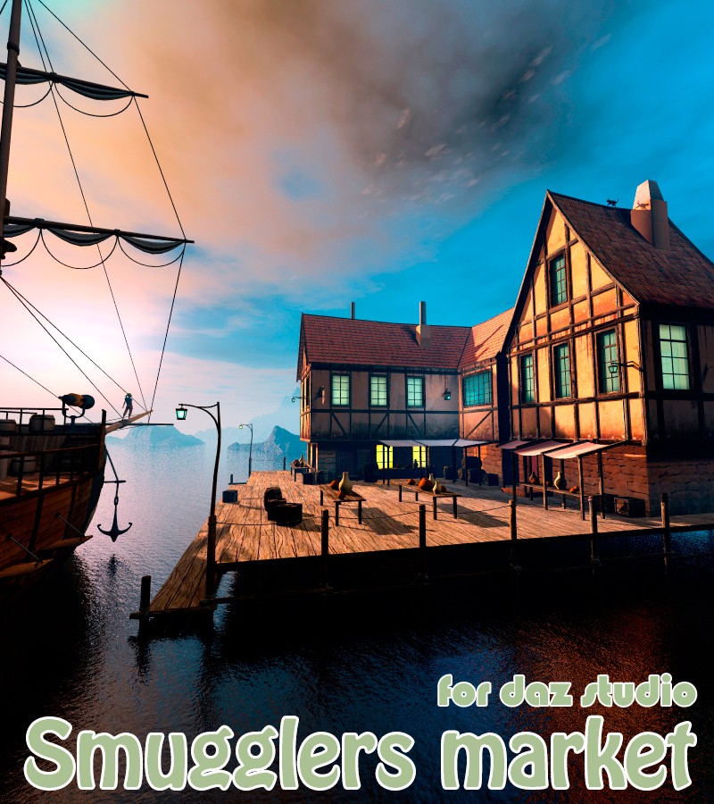Smugglers market for Daz Studio by N/A