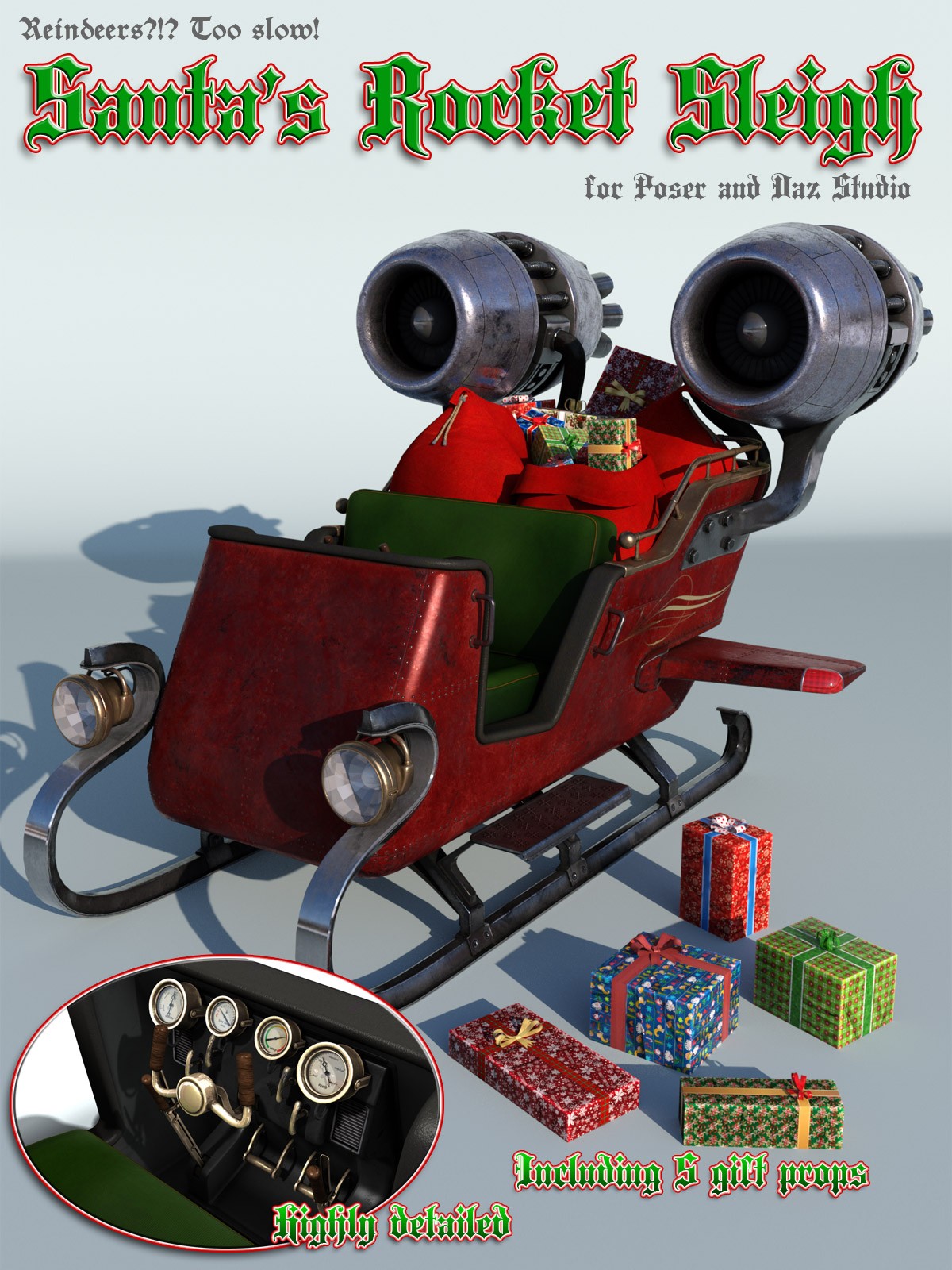 Santa's Rocket Sleigh by N/A