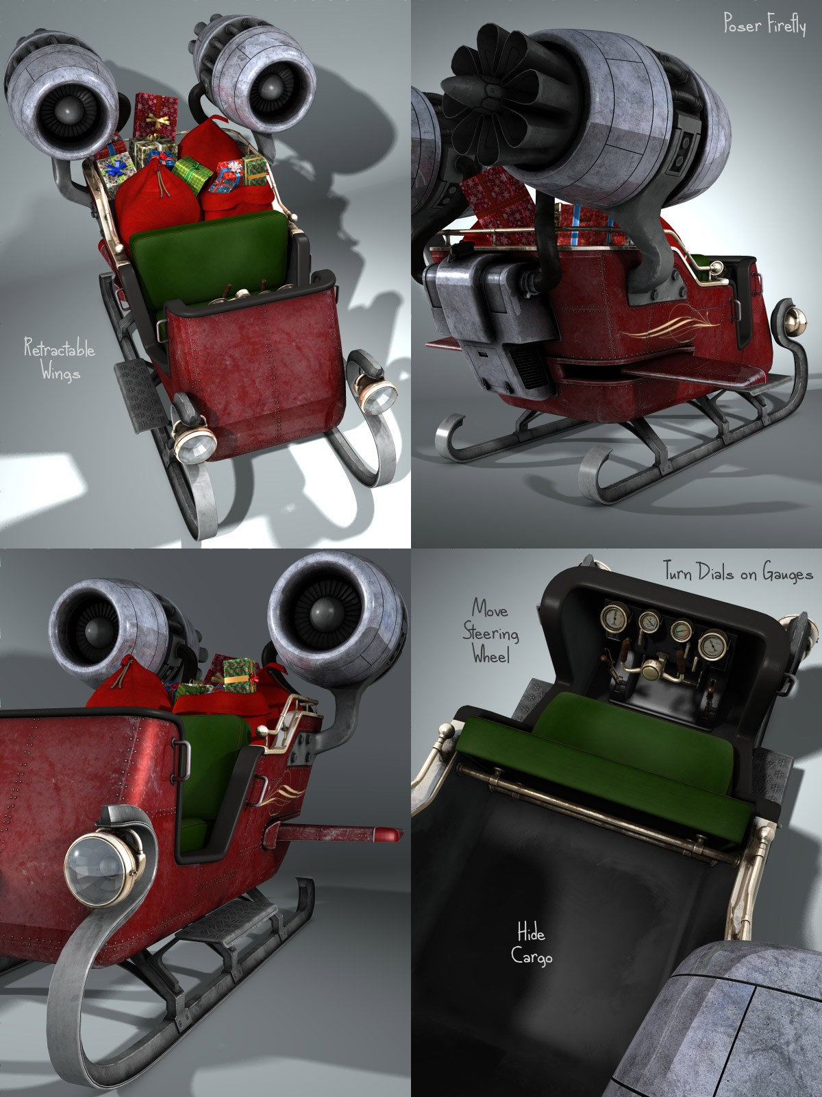 Santa's Rocket Sleigh by N/A
