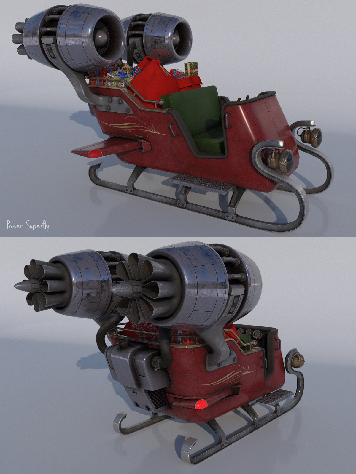 Santa's Rocket Sleigh by N/A