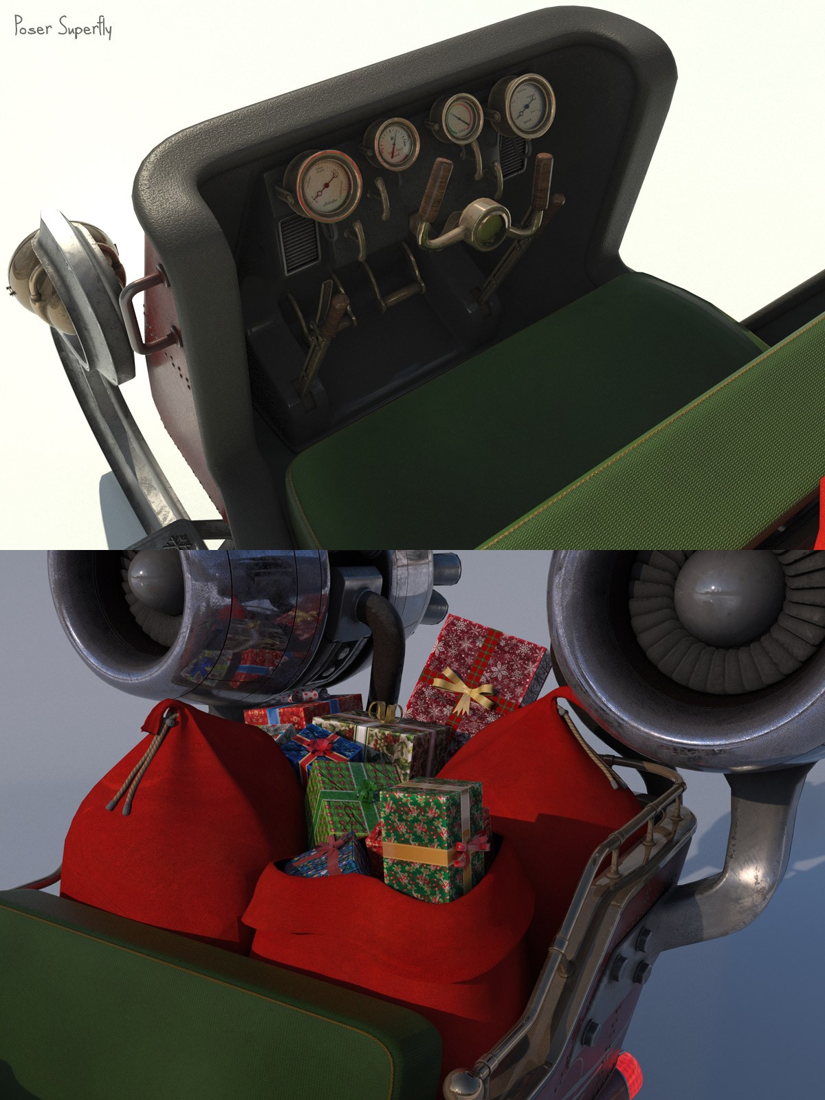 Santa's Rocket Sleigh by N/A