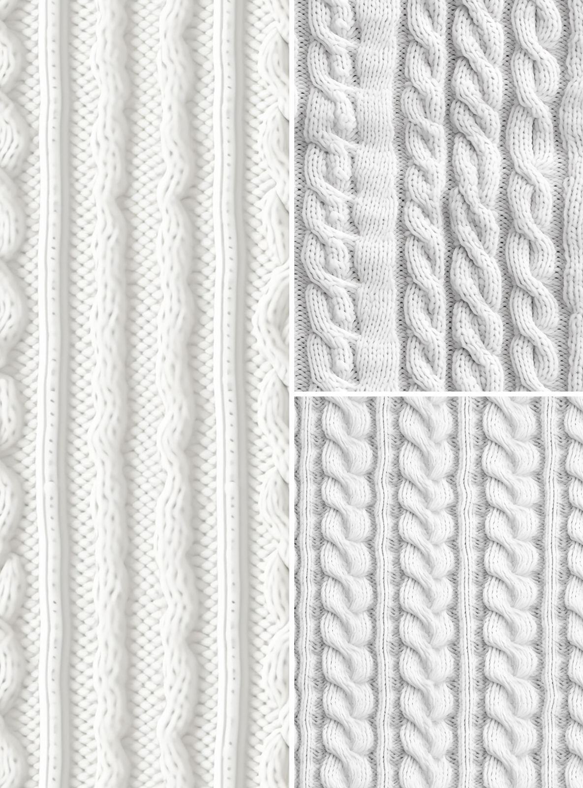 seamless knitting brown white by N/A