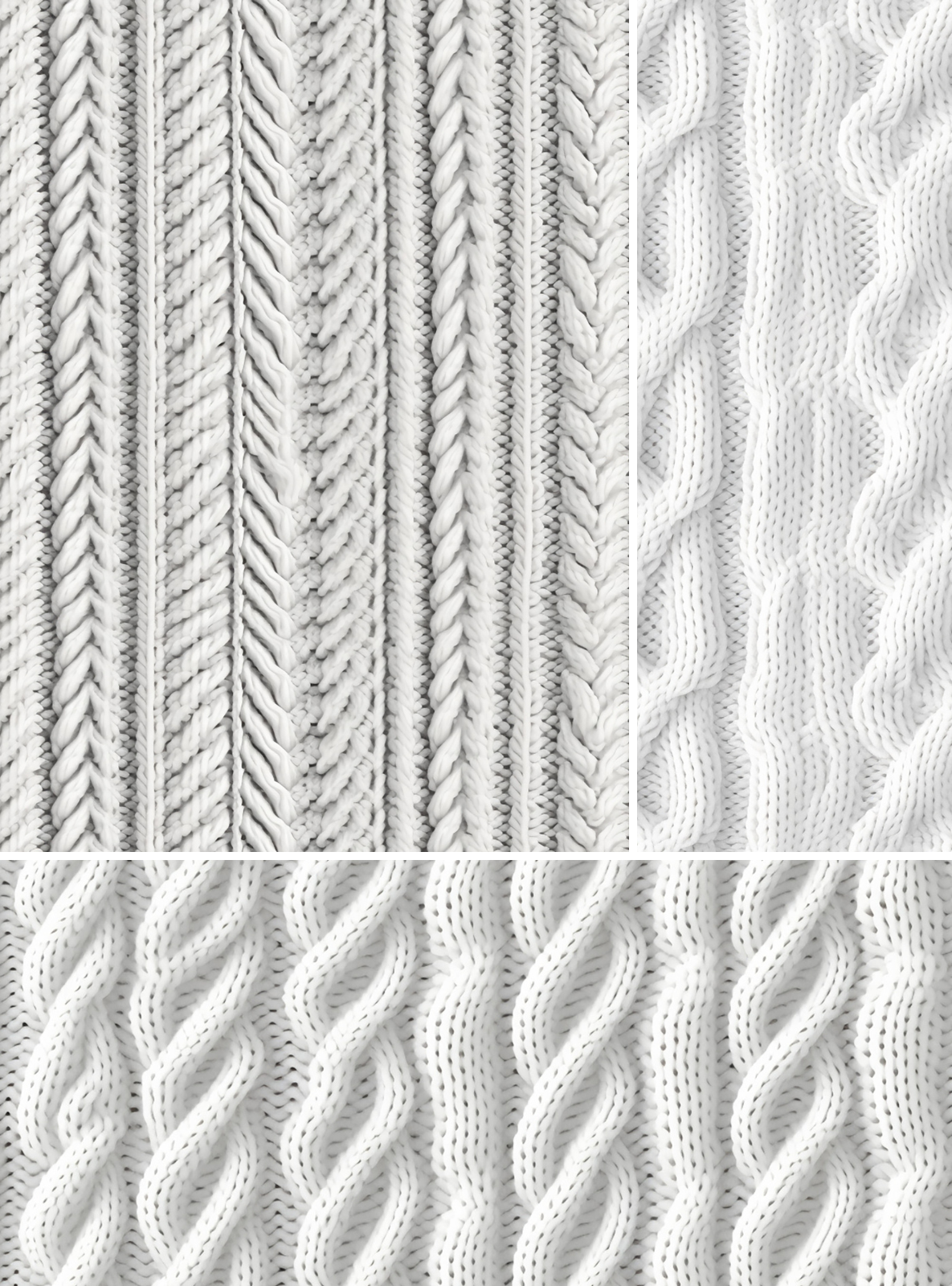 seamless knitting brown white by N/A