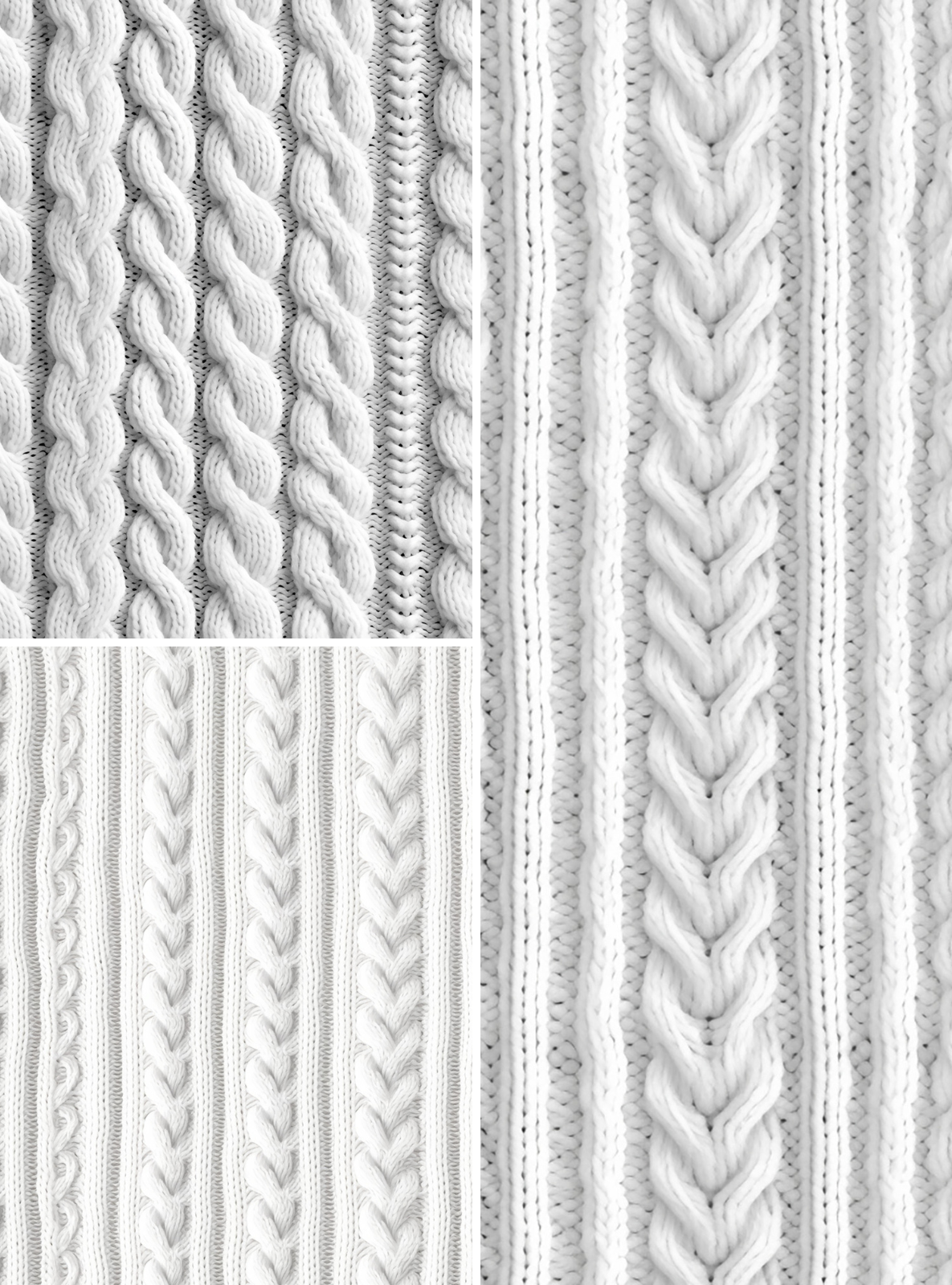seamless knitting brown white by N/A