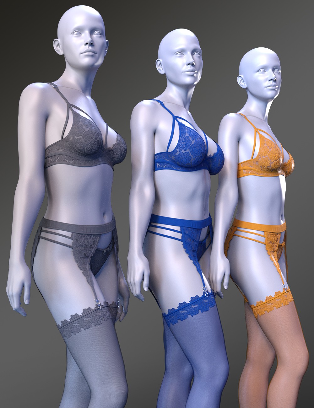 X-Fashion Flower Roses Lingerie for Genesis 9 by N/A