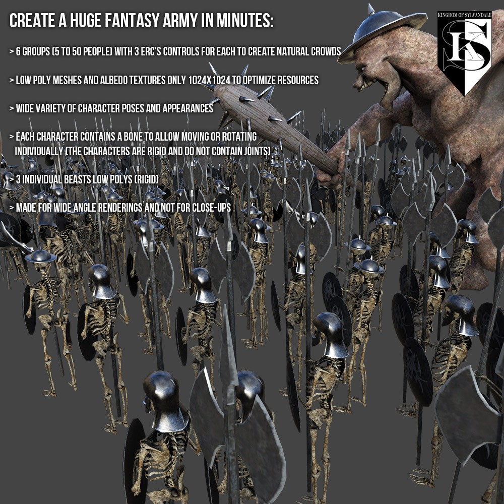 Kingdom Of Sylvandale Army Of The Dead for Daz Studio by N/A