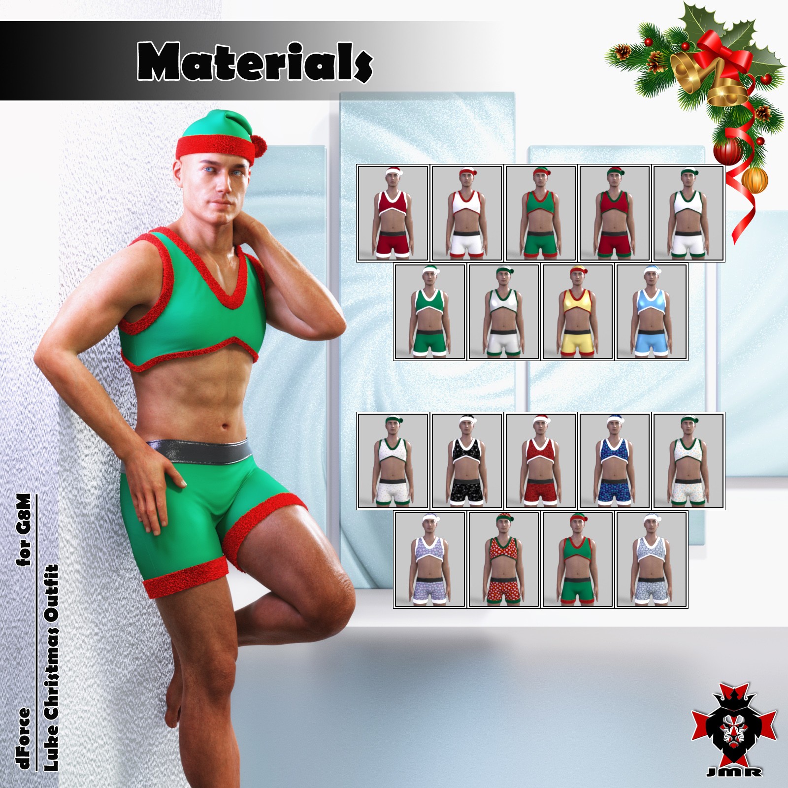 JMR dForce Luke Christmas Outfit G8M by N/A
