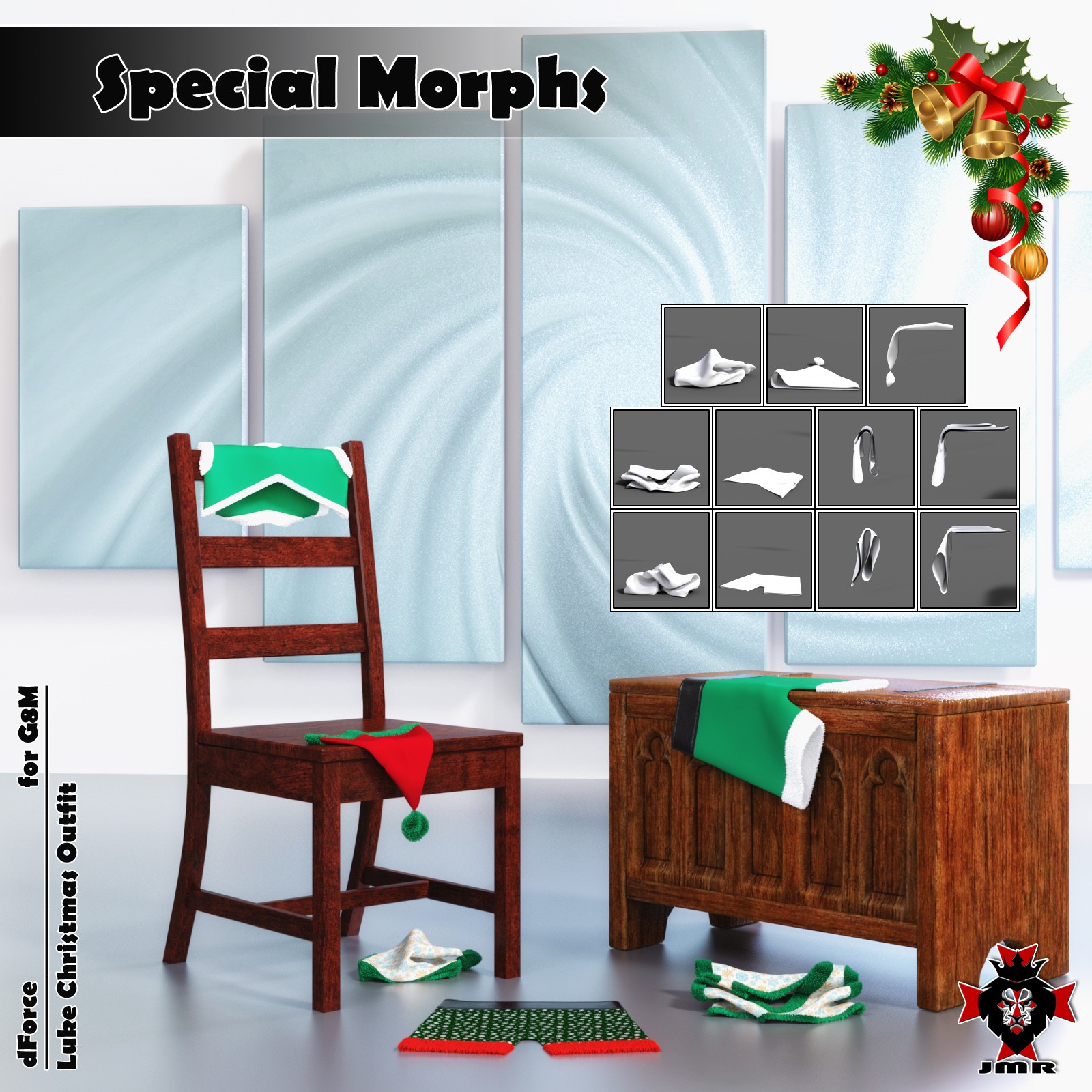 JMR dForce Luke Christmas Outfit G8M by N/A