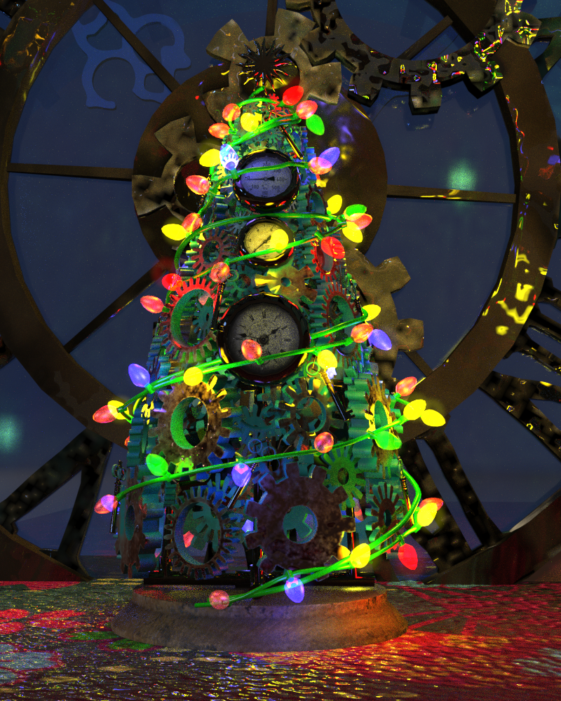 Steampunk Christmas Tree by N/A