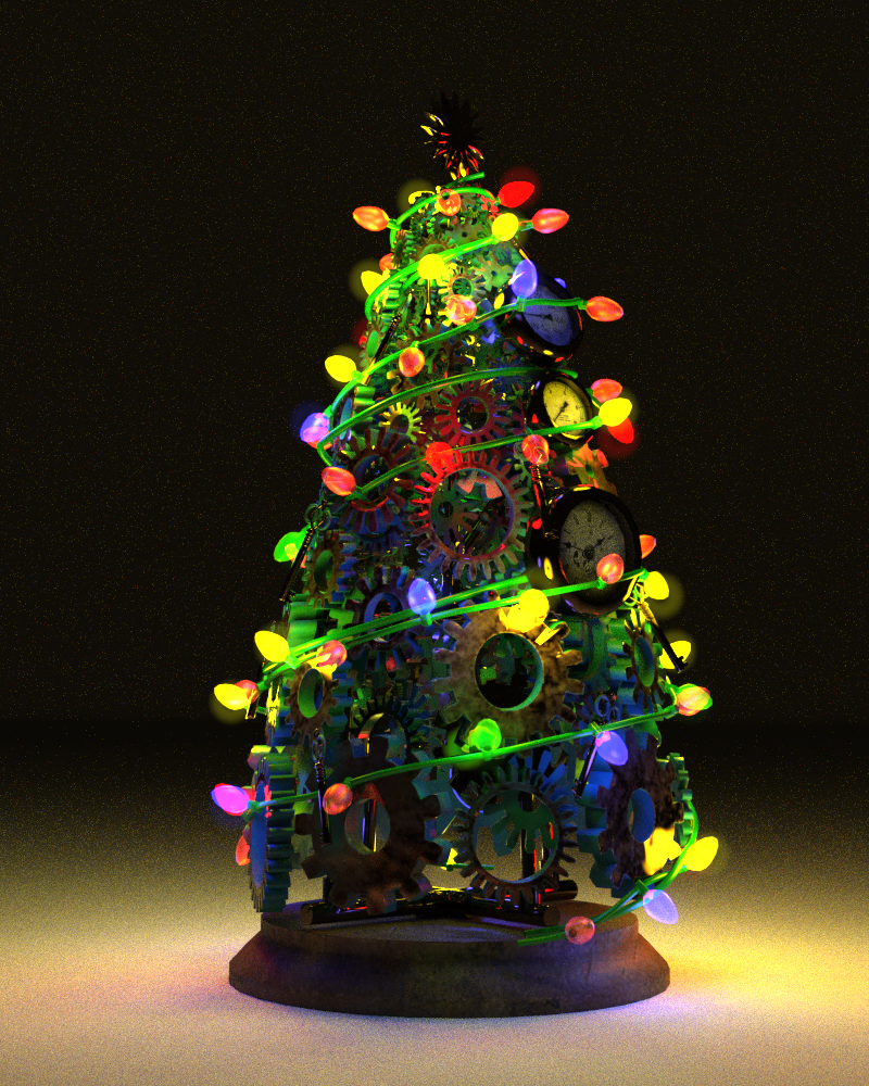 Steampunk Christmas Tree by N/A