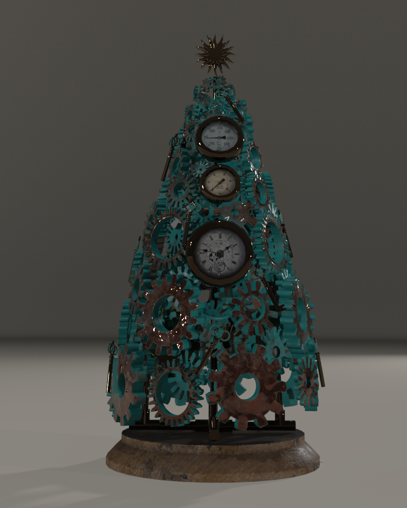 Steampunk Christmas Tree by N/A