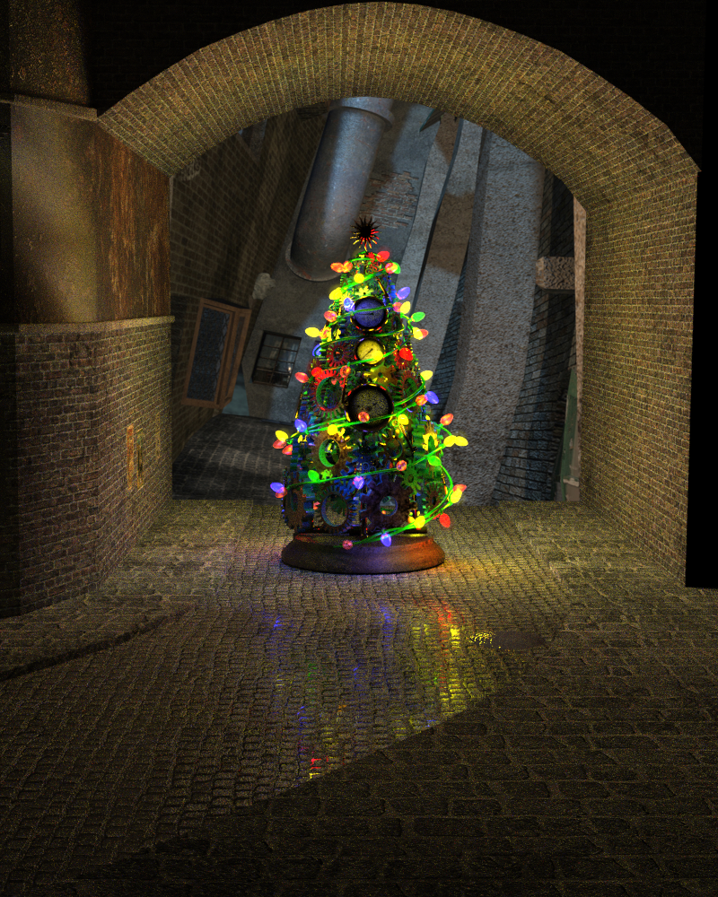 Steampunk Christmas Tree by N/A