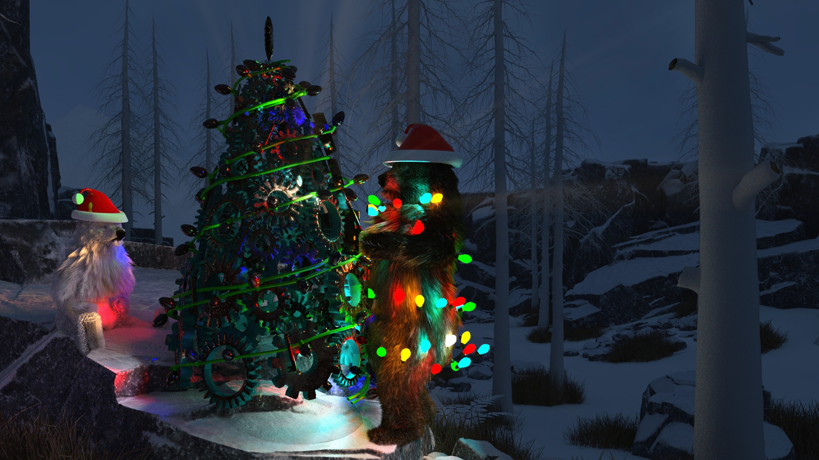 Steampunk Christmas Tree by N/A