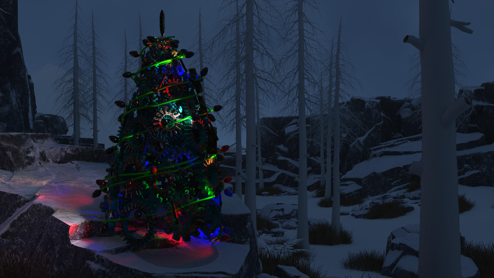 Steampunk Christmas Tree by N/A