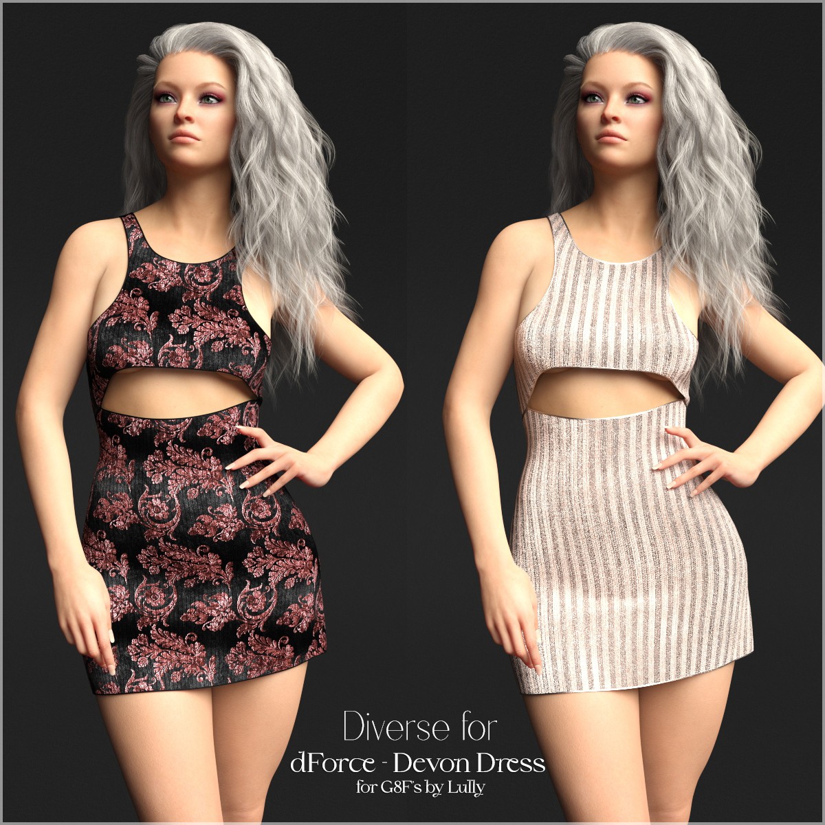 Diverse for dForce - Devon Dress for G8Fs by N/A