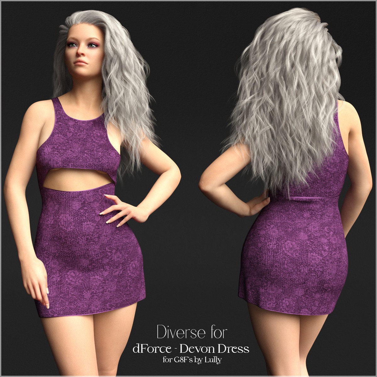 Diverse for dForce - Devon Dress for G8Fs by N/A