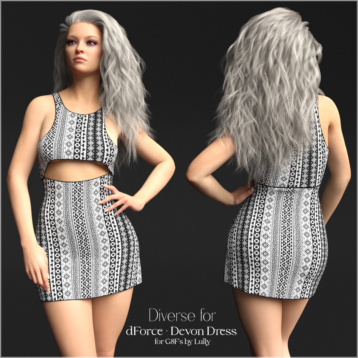 Diverse for dForce - Devon Dress for G8Fs by N/A