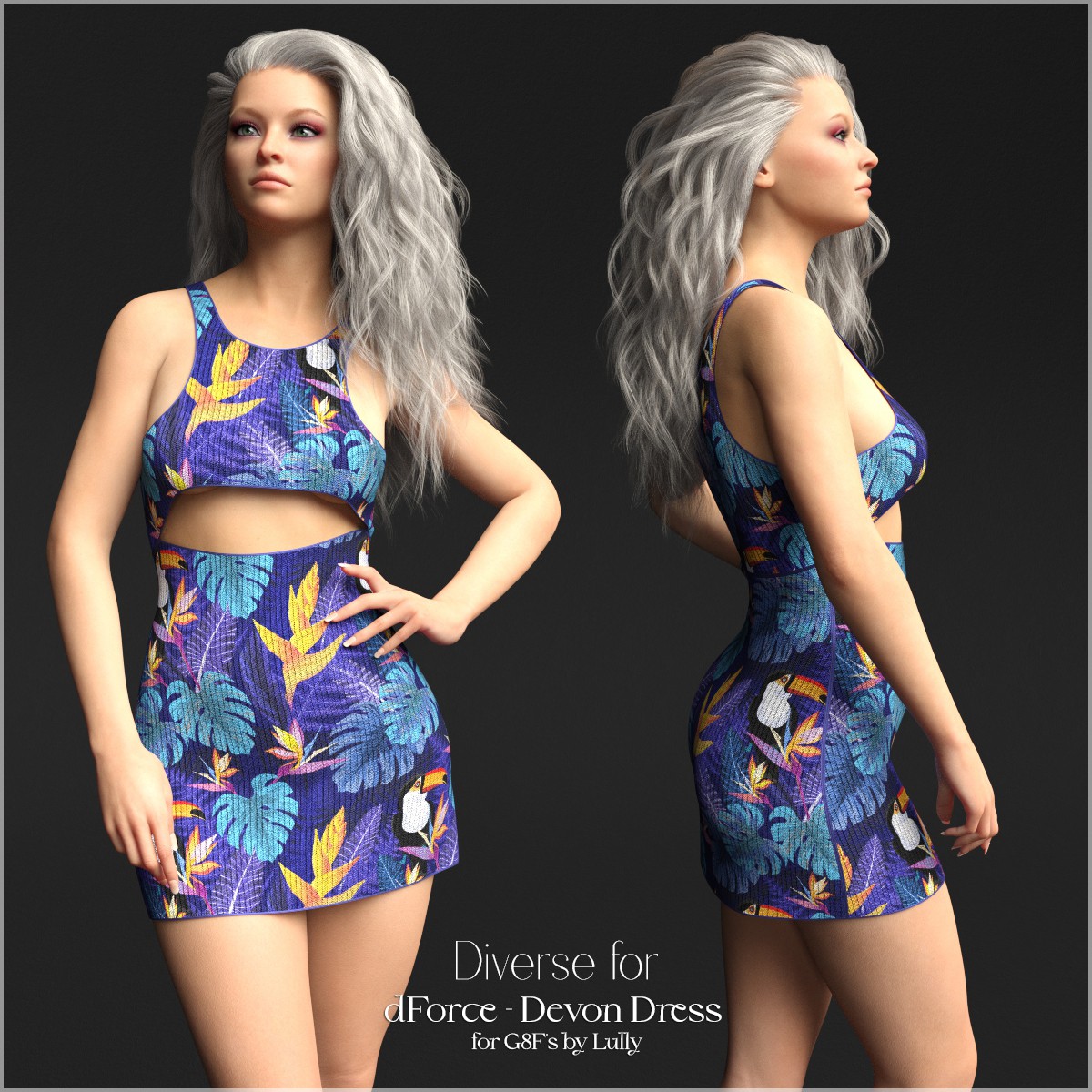 Diverse for dForce - Devon Dress for G8Fs by N/A