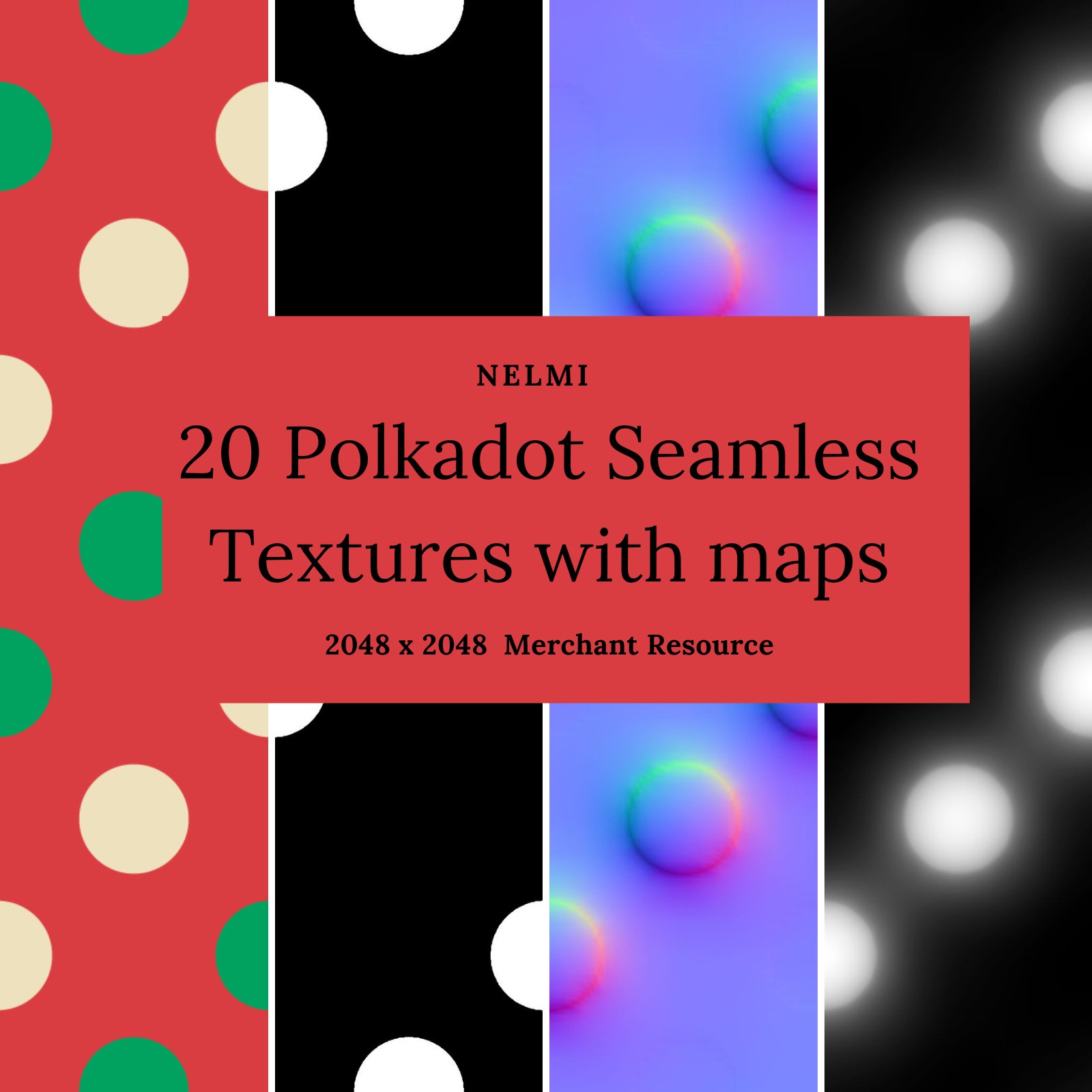 20 Polkadot Seamless Textures - MR by N/A