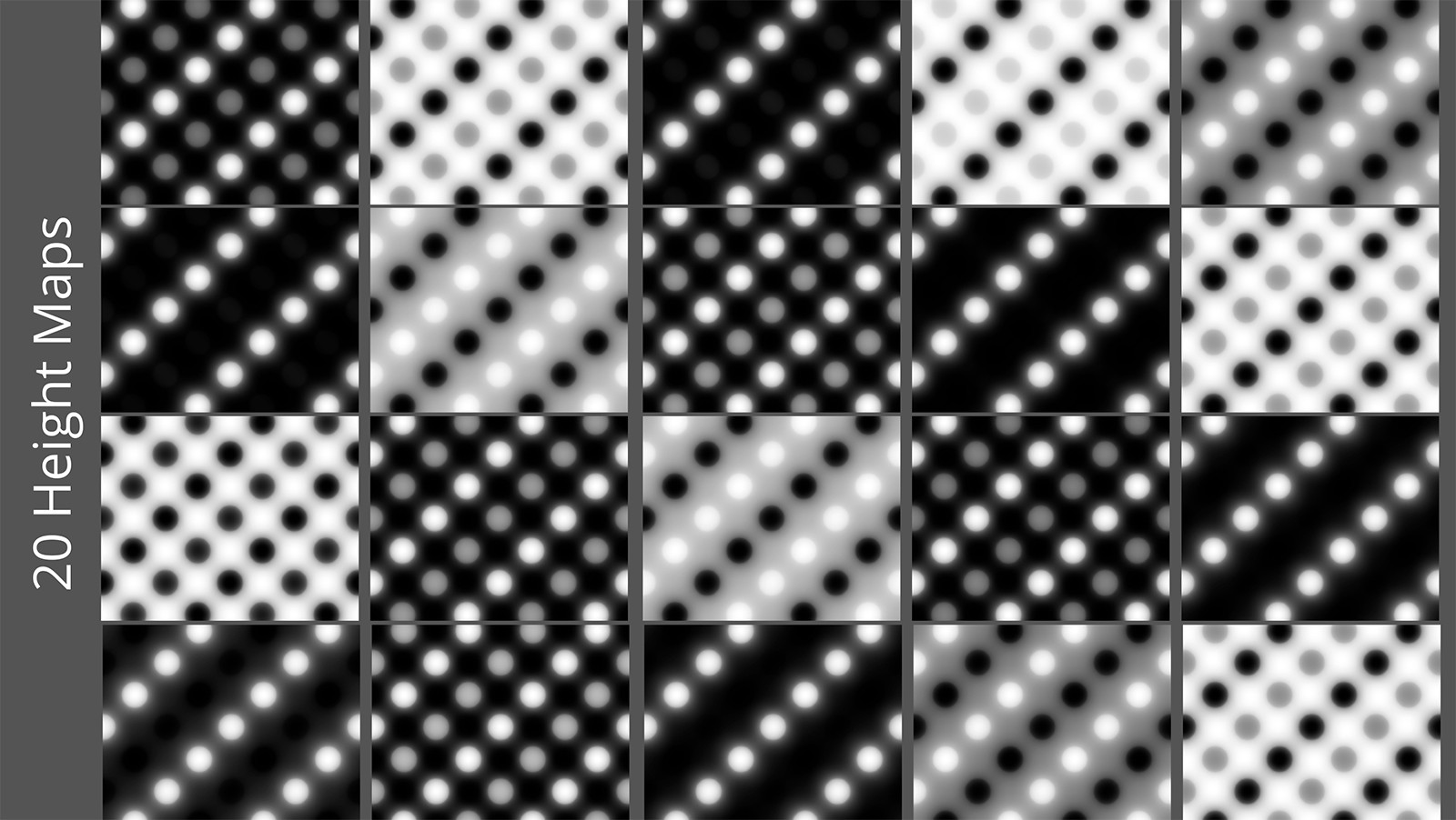 20 Polkadot Seamless Textures - MR by N/A