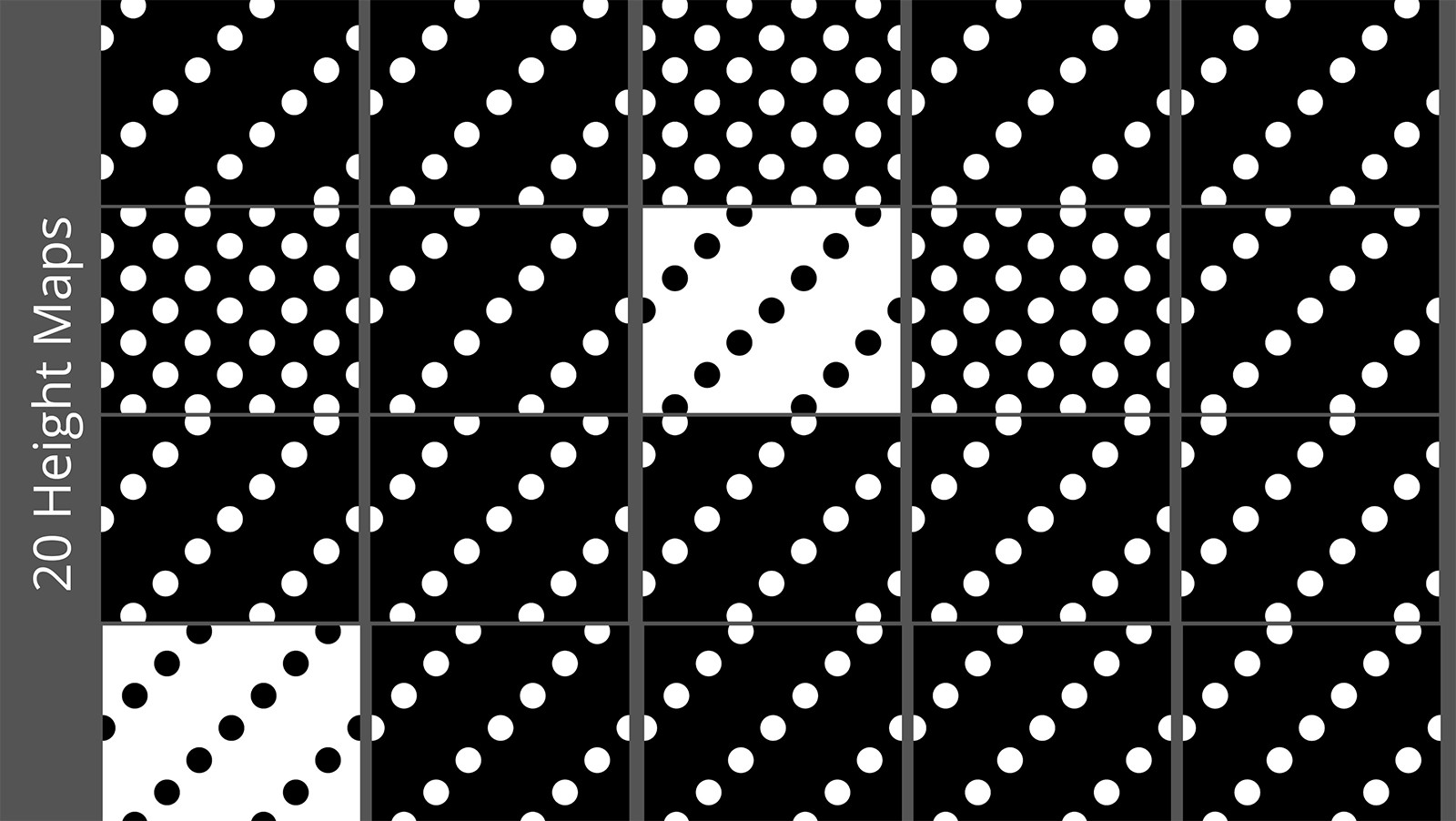 20 Polkadot Seamless Textures - MR by N/A