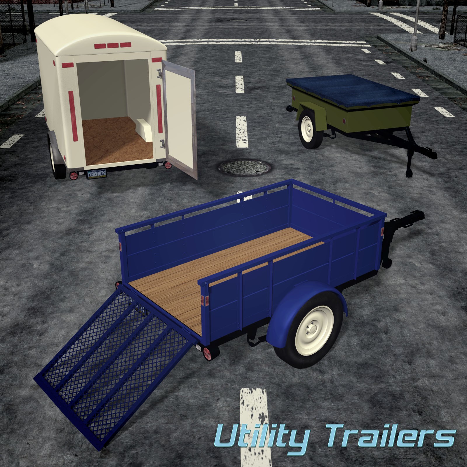 Utility Trailers Set by N/A