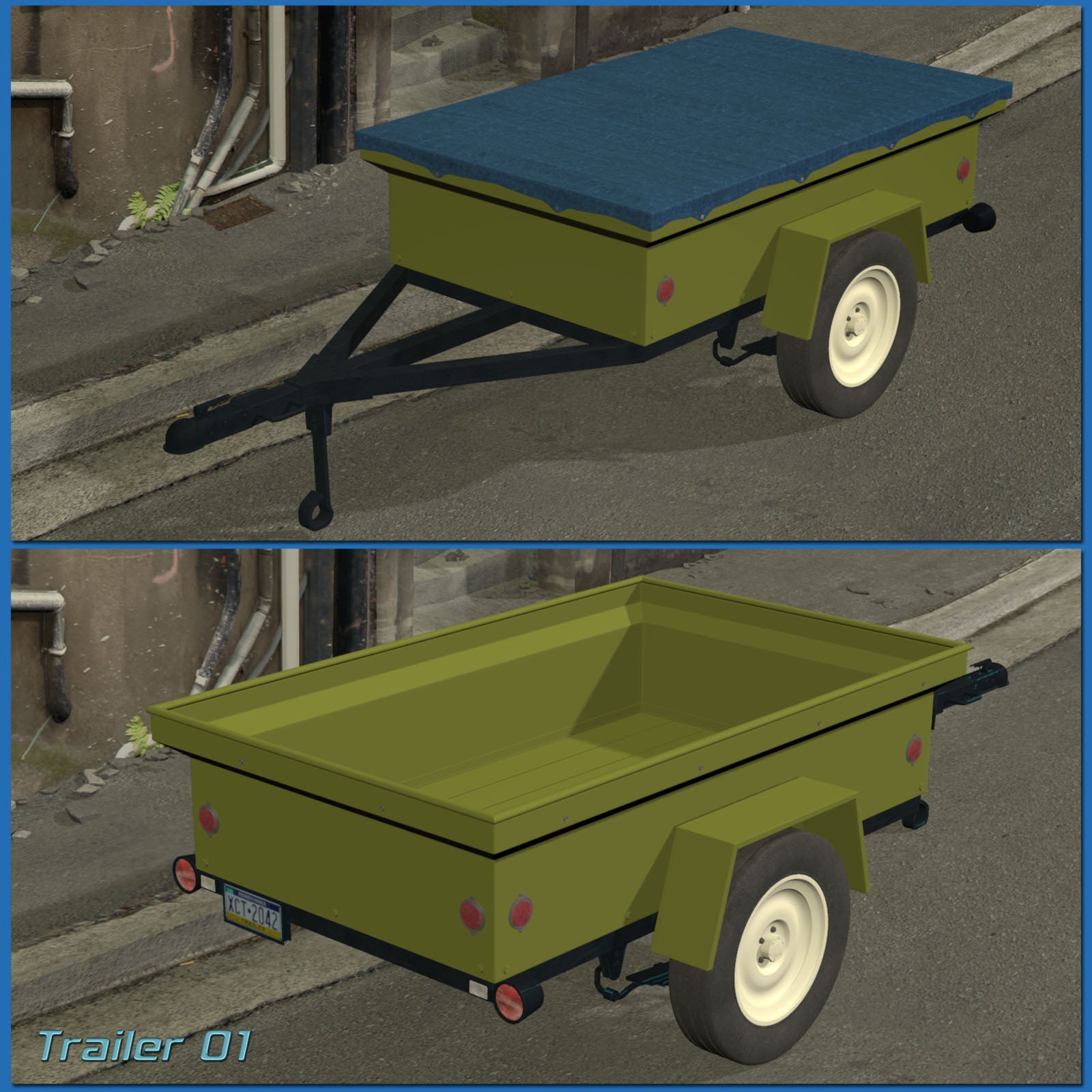 Utility Trailers Set by N/A