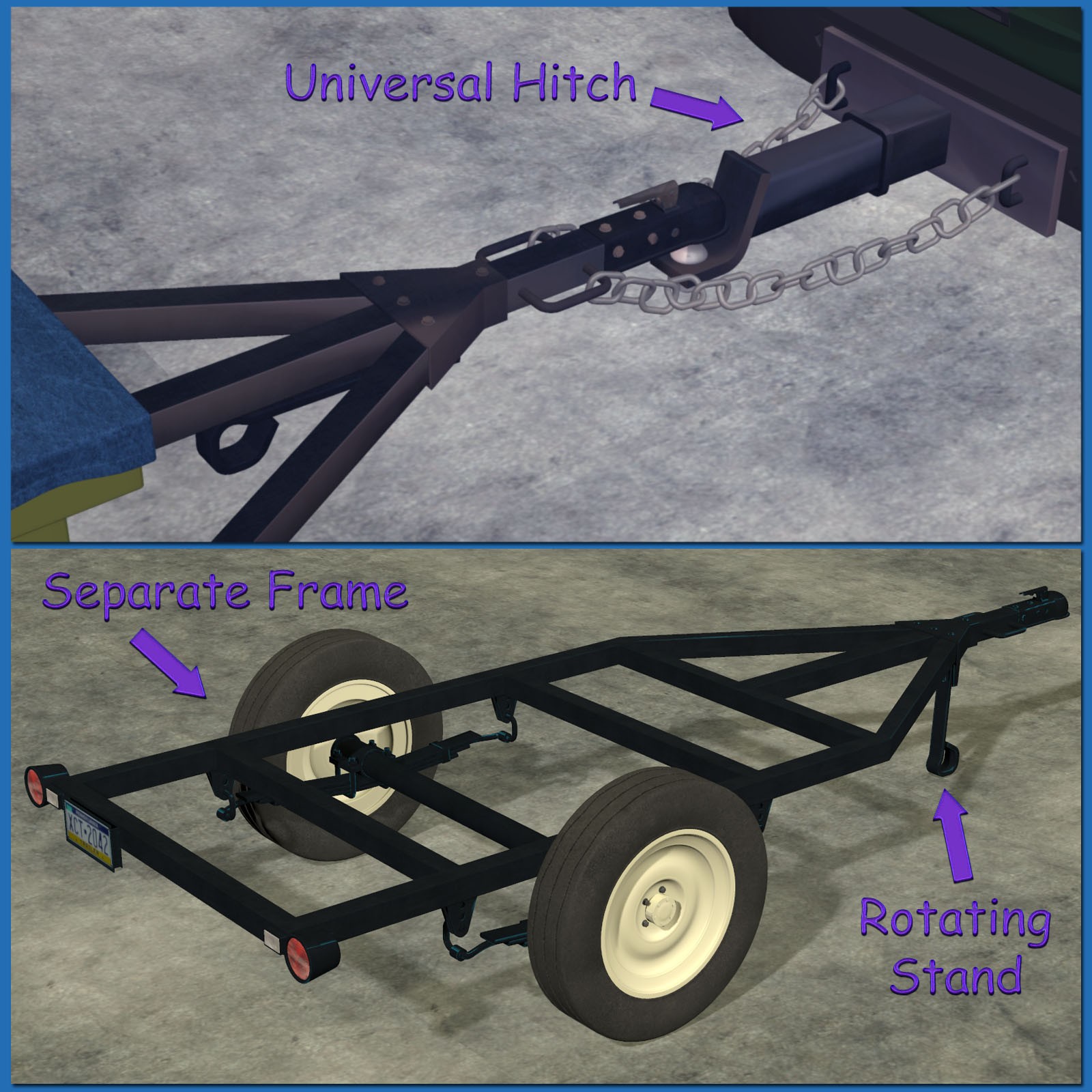 Utility Trailers Set by N/A