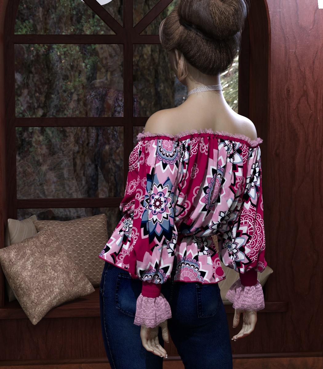 7th Ave: dForce Off-the-Shoulder Top for G8 & 8.1, 9 Females by N/A