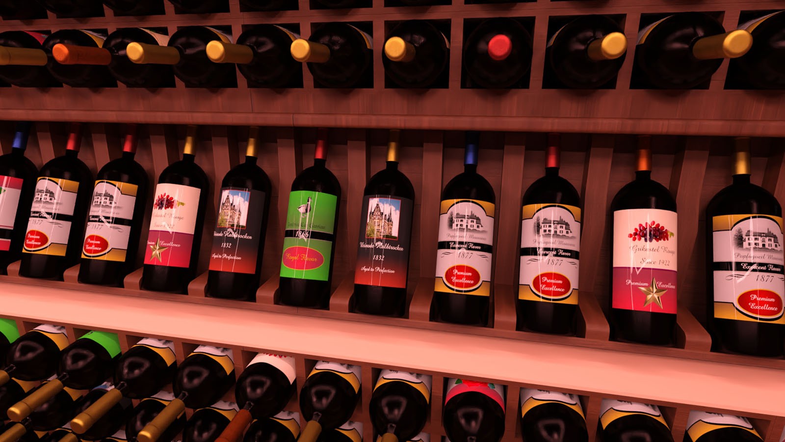 Stylish Wine Cellar by N/A