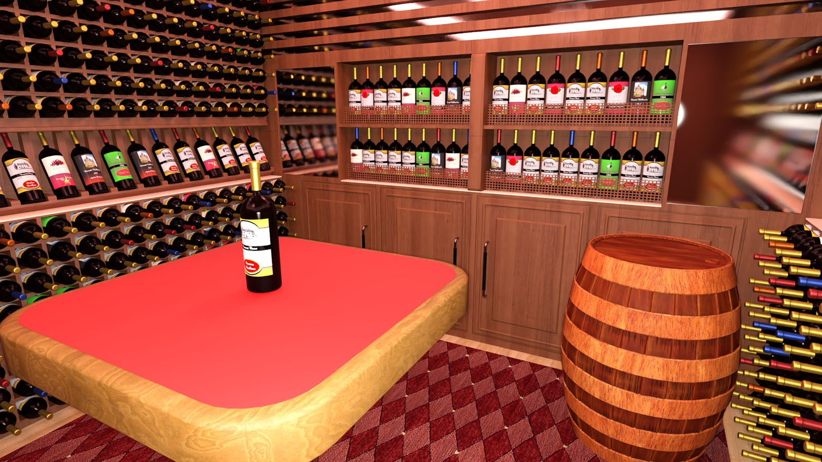 Stylish Wine Cellar by N/A