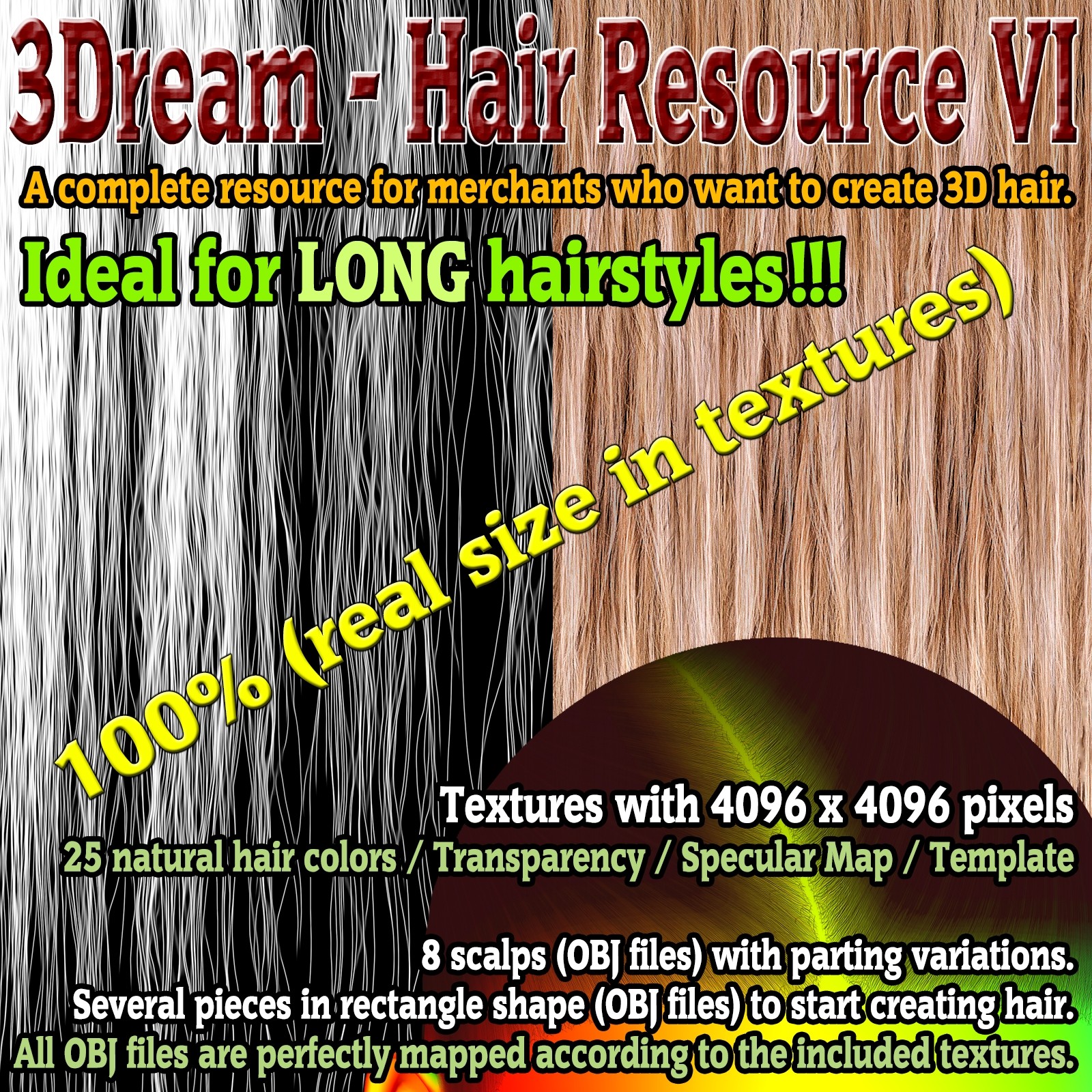 3Dream - Hair Resource VI by N/A