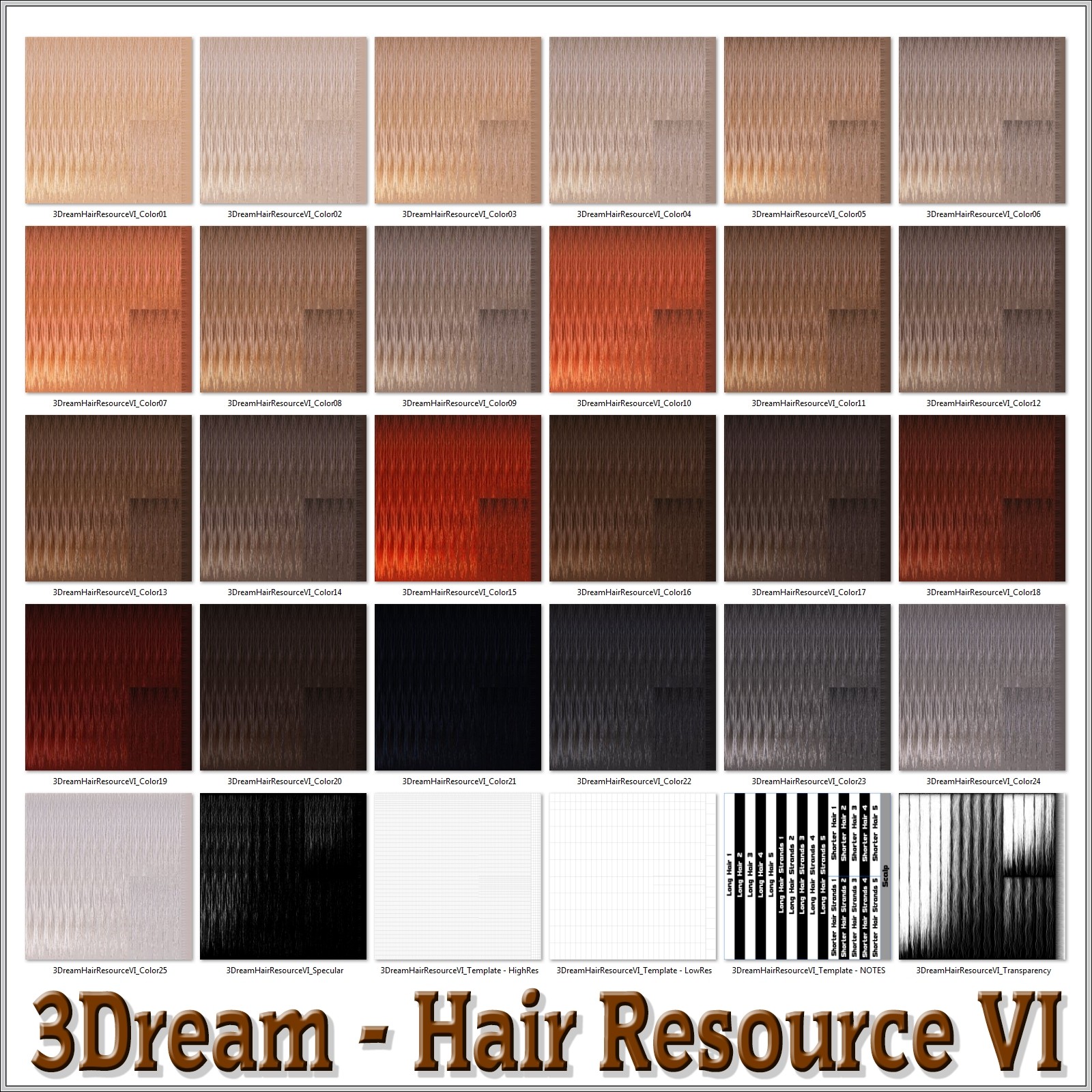 3Dream - Hair Resource VI by N/A