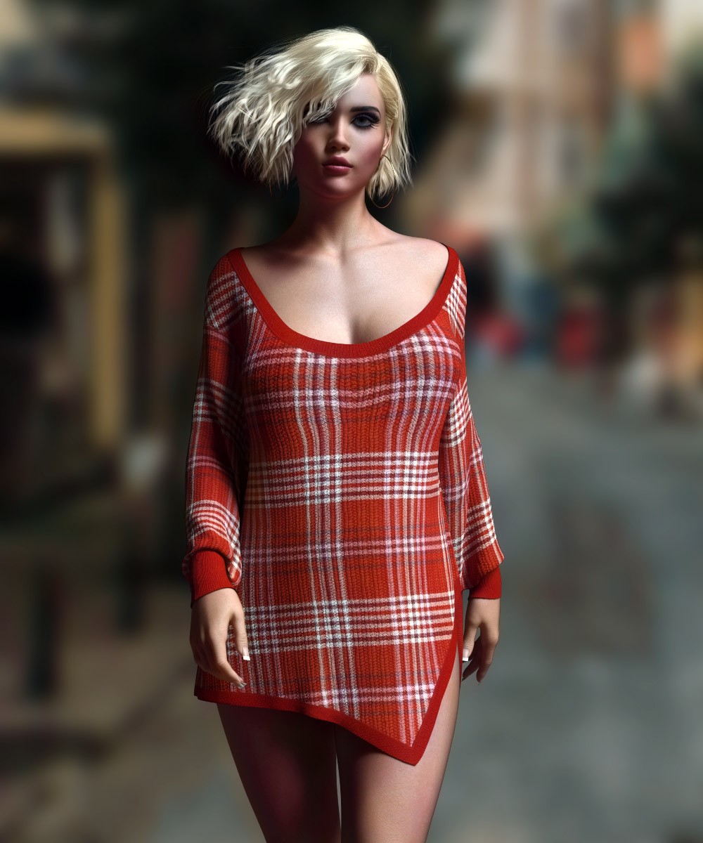 Maxi Sweater Dress for G8/8.1 Females by N/A