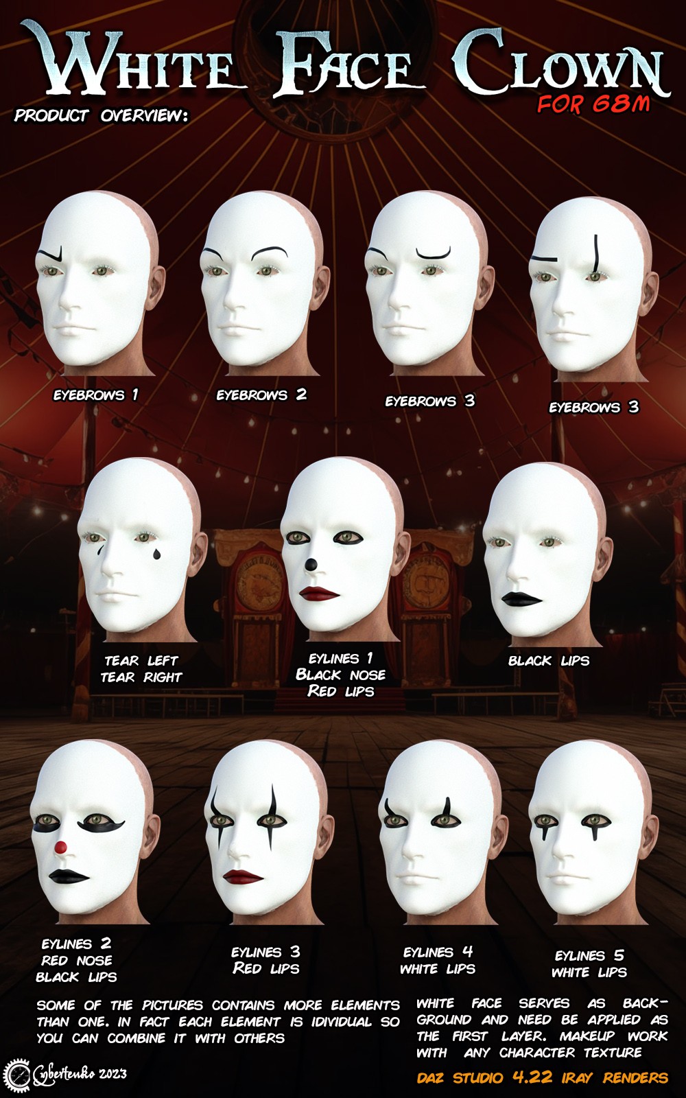 White Face Clown for G8M by N/A