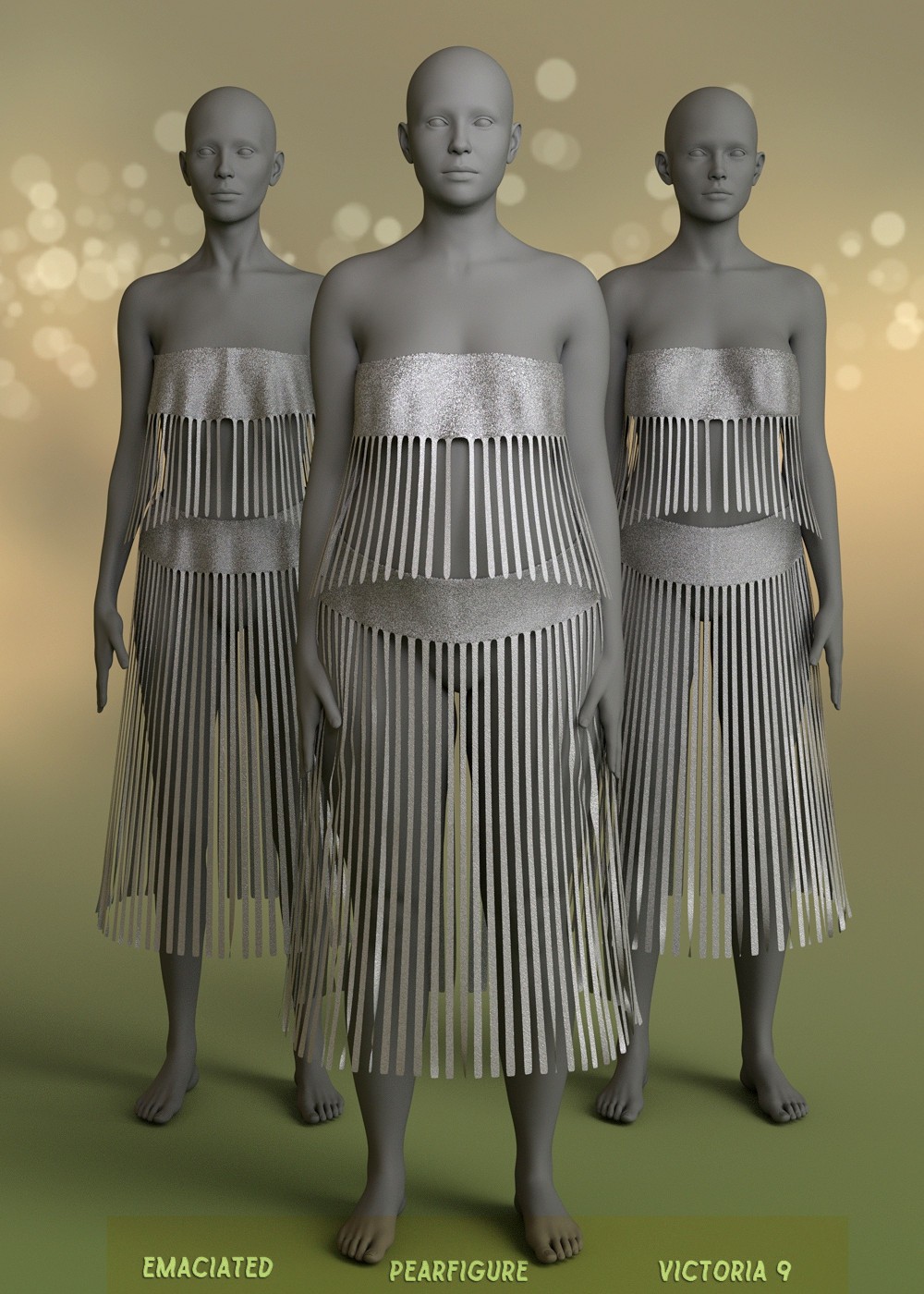 Bling-Bling Fringe Outfit Genesis 9 by N/A