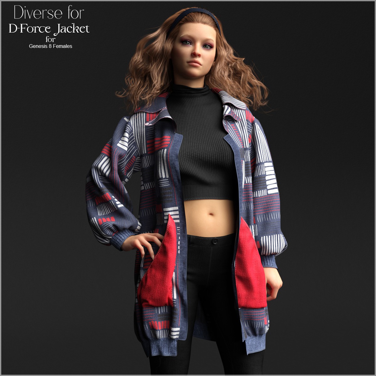 Diverse for D-Force Jacket for Genesis 8 Females by N/A
