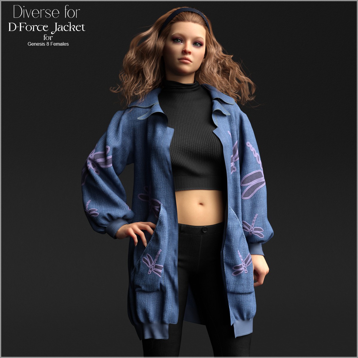 Diverse for D-Force Jacket for Genesis 8 Females by N/A