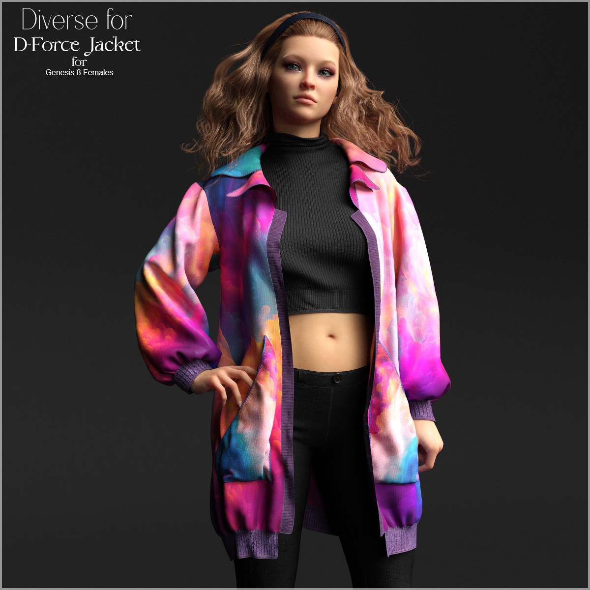 Diverse for D-Force Jacket for Genesis 8 Females by N/A