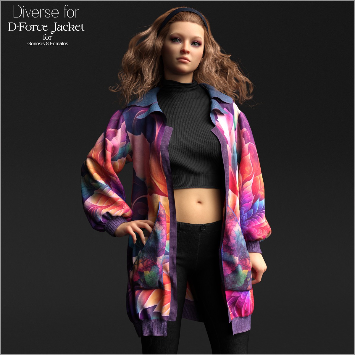 Diverse for D-Force Jacket for Genesis 8 Females by N/A
