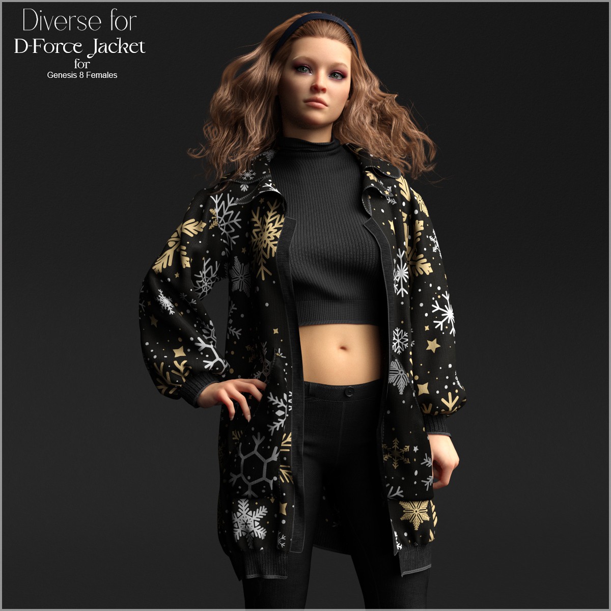Diverse for D-Force Jacket for Genesis 8 Females by N/A