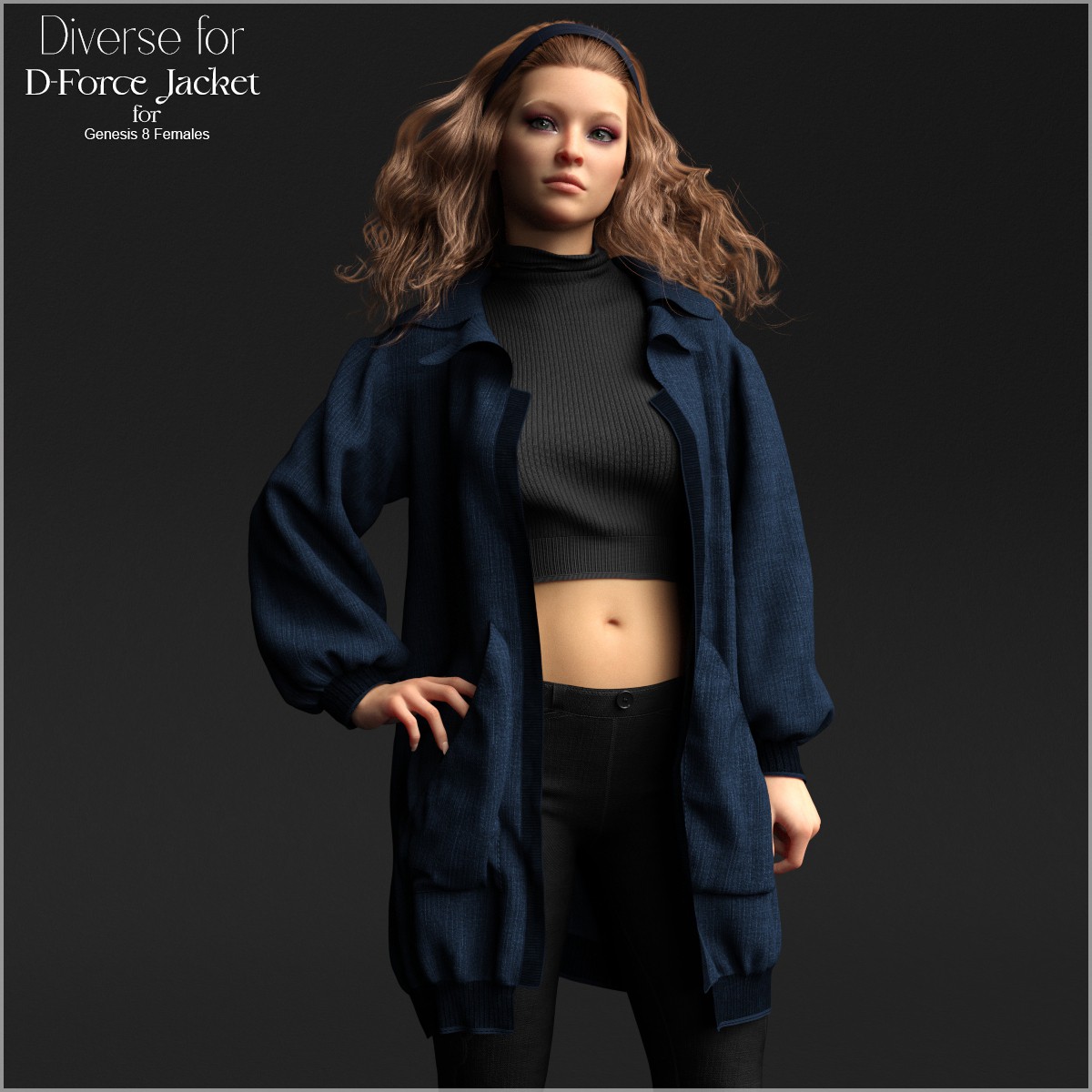 Diverse for D-Force Jacket for Genesis 8 Females by N/A