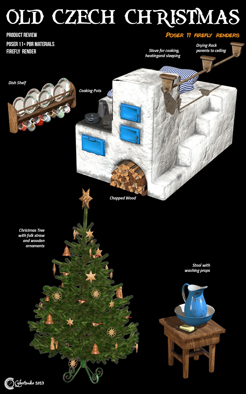 Old Czech Christmas for Poser by N/A