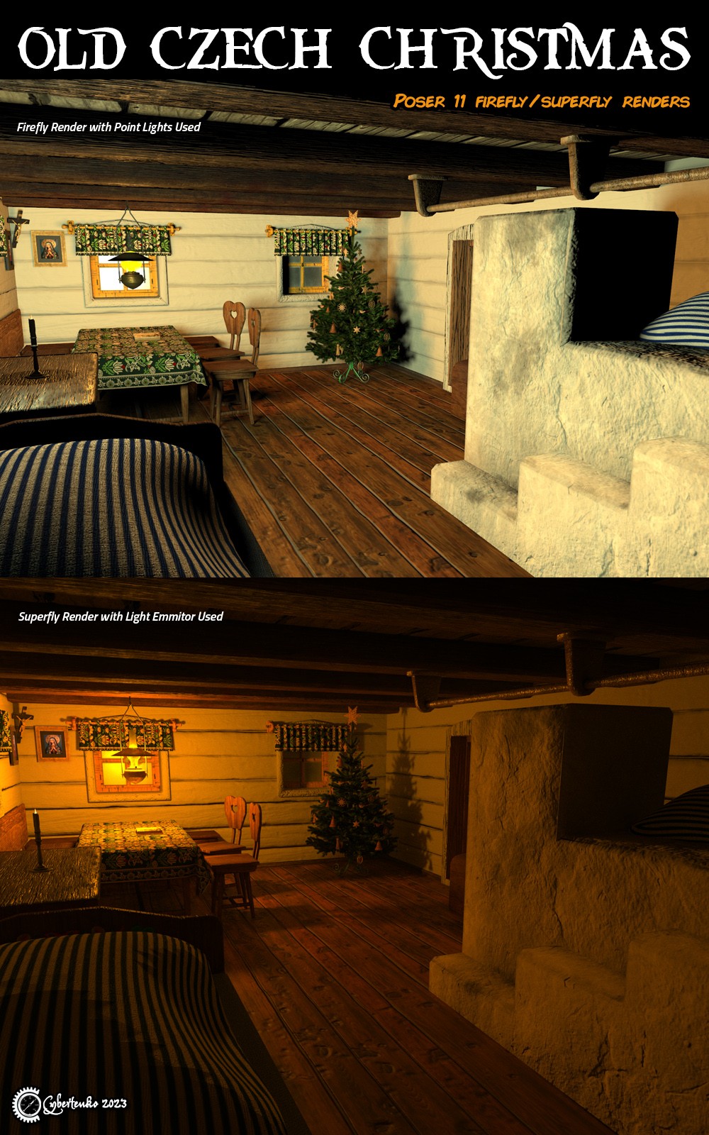 Old Czech Christmas for Poser by N/A